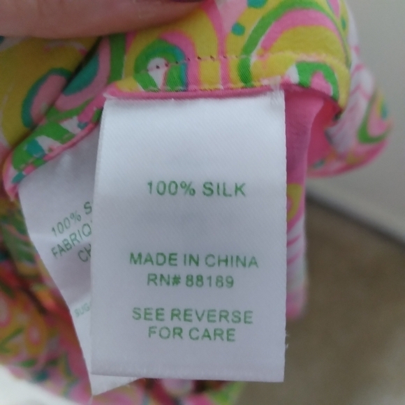 Lilly Pulitzer Iona Sleeveless Silk Shell Blouse Size XS - Picture 10 of 12